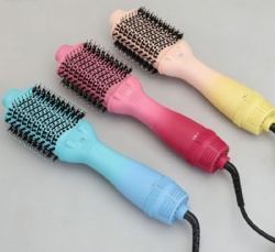 1500W 3-in-1 Hair Dryer, Straightener, TurboDry Technology, Ionic Anti-Frizz Bristles, 3 Heat Settings & 2 Speeds